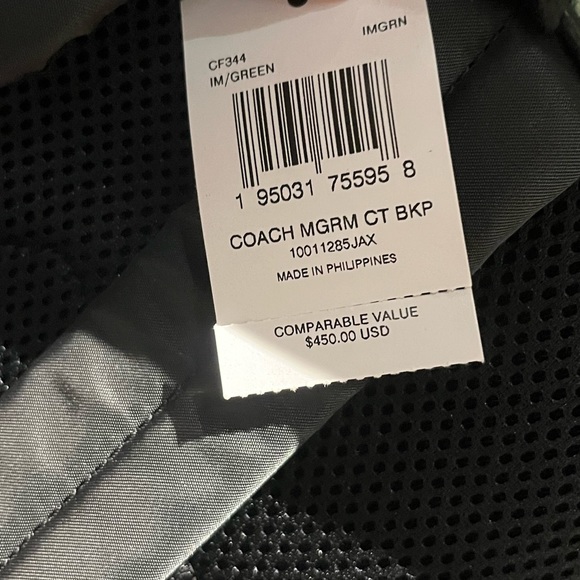 Coach Court Backpack With Coach Monogram Print CF344 - Picture 7 of 7